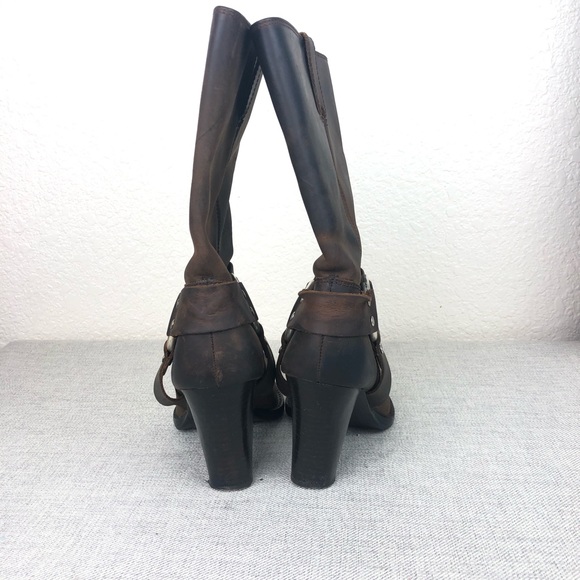 Michael Kors Western Leather Boots sz 9 - Picture 4 of 8